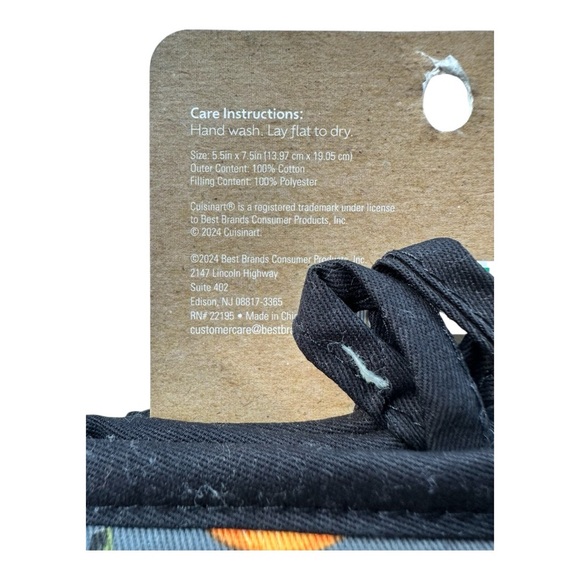 NEW Cuisinart 2 Pack MiniOven Mitts Halloween Seasonal Pumpkins Jack-o’-Lanterns - Picture 3 of 3